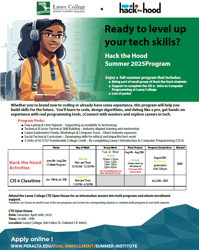 Laney Summer Institute (LSI) Laney College